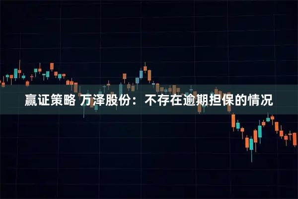 赢证策略 万泽股份：不存在逾期担保的情况